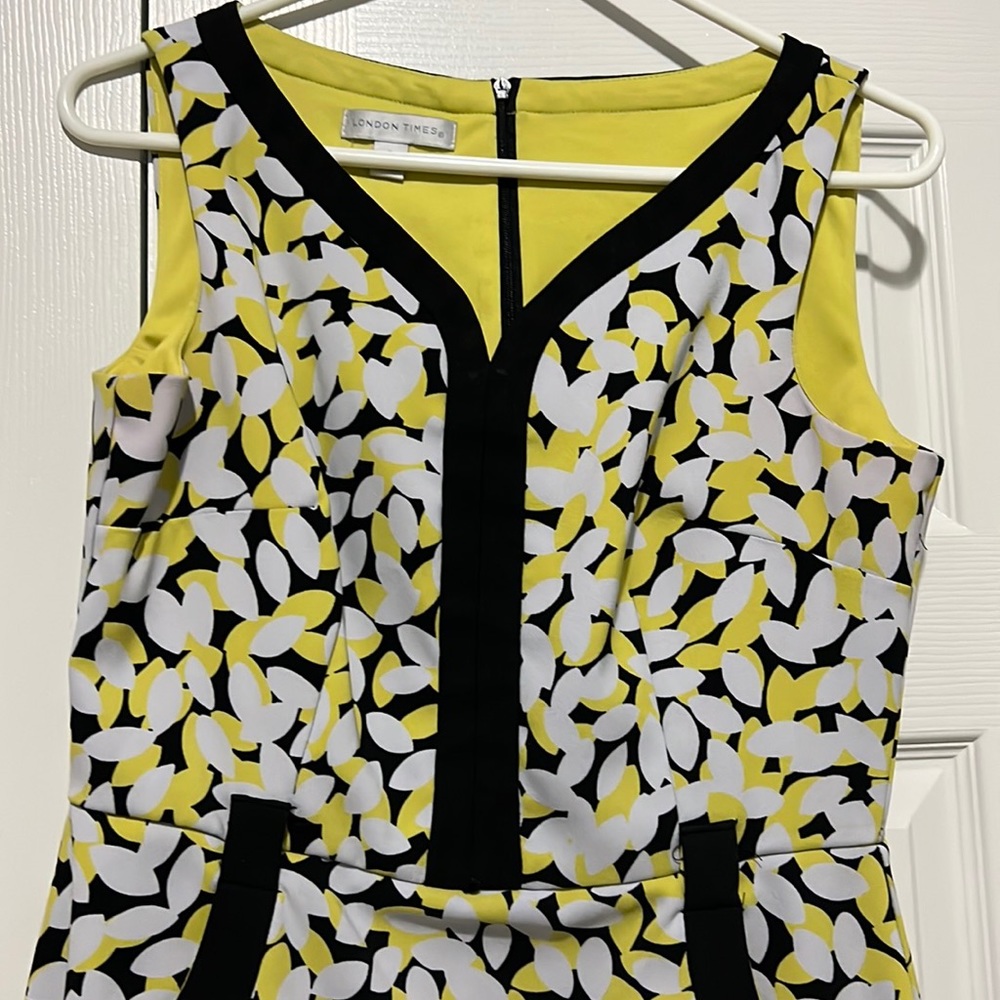 London Times pattern dress, size 8